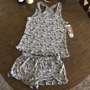 Ruffle Sleeping Tank and Short Set